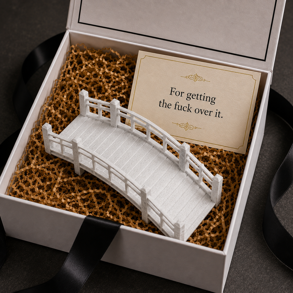 Miniature Bridge | Get The Fuck Over It Gift